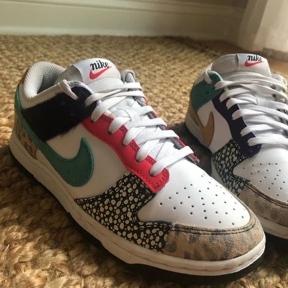 Nike Dunk Low Safari Mix. Size 6 - Picture 6 of 16